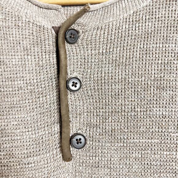 The Kooples Brown Cotton & Leather Sweater Size S - Picture 7 of 9